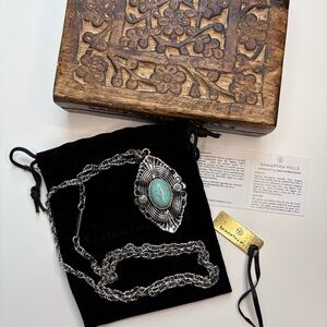 Samantha Wills Turquoise/Silver Pendant Vintage Necklace